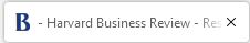 Browser tab with bold tag